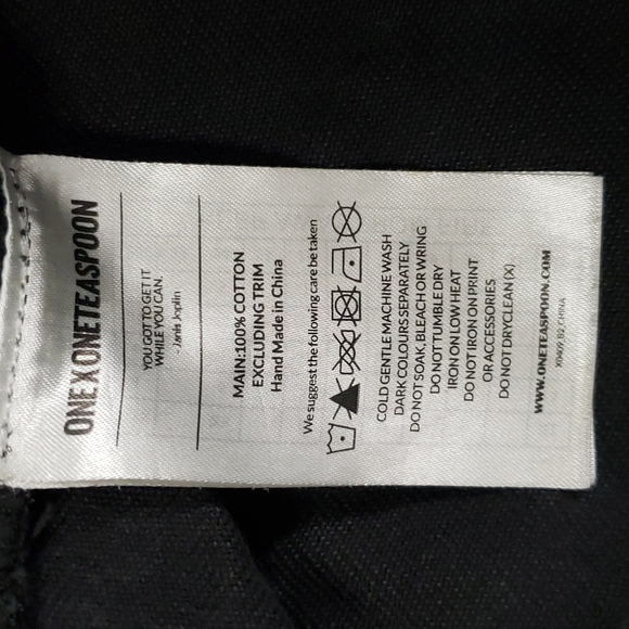 ONE TEASPOON Black Distressed Button Fly Shorts - Picture 5 of 5